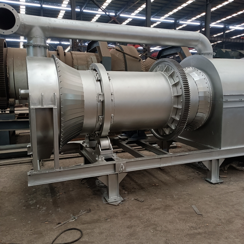10 - 100t/H এবং AC380V শক্তি সহ বৈদ্যুতিক হিটিং রোটারি ড্রাম ভাটা অনুভূমিক / উল্লম্ব