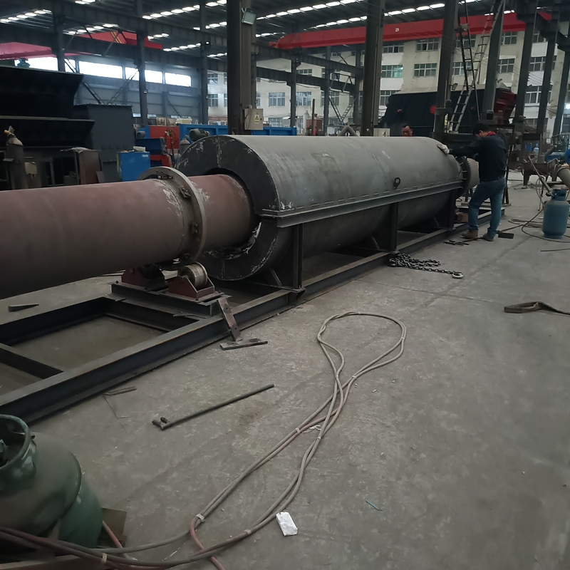 AC380V শক্তি এবং 2 - 3rpm ঘূর্ণন গতি সহ 150 - 200kg/H ঘূর্ণমান অনুভূমিক ভাটা
