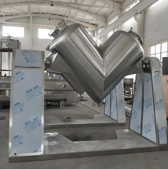 ভি-টাইপ পাউডার মিক্সার এসএস স্টিল 10-1000L ক্যাপাসিটি